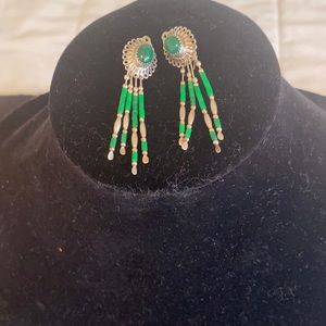 Sterling silver clip earrings Marked 925